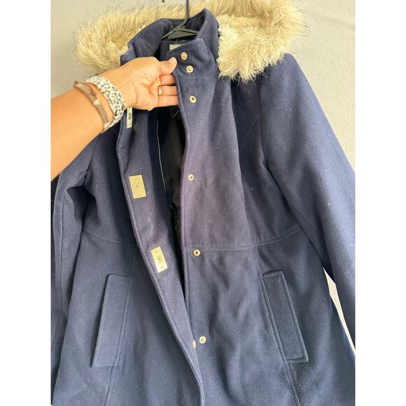 Maralyn & Me Navy Blue Pea Coat Women’s Size Large - Picture 4 of 11